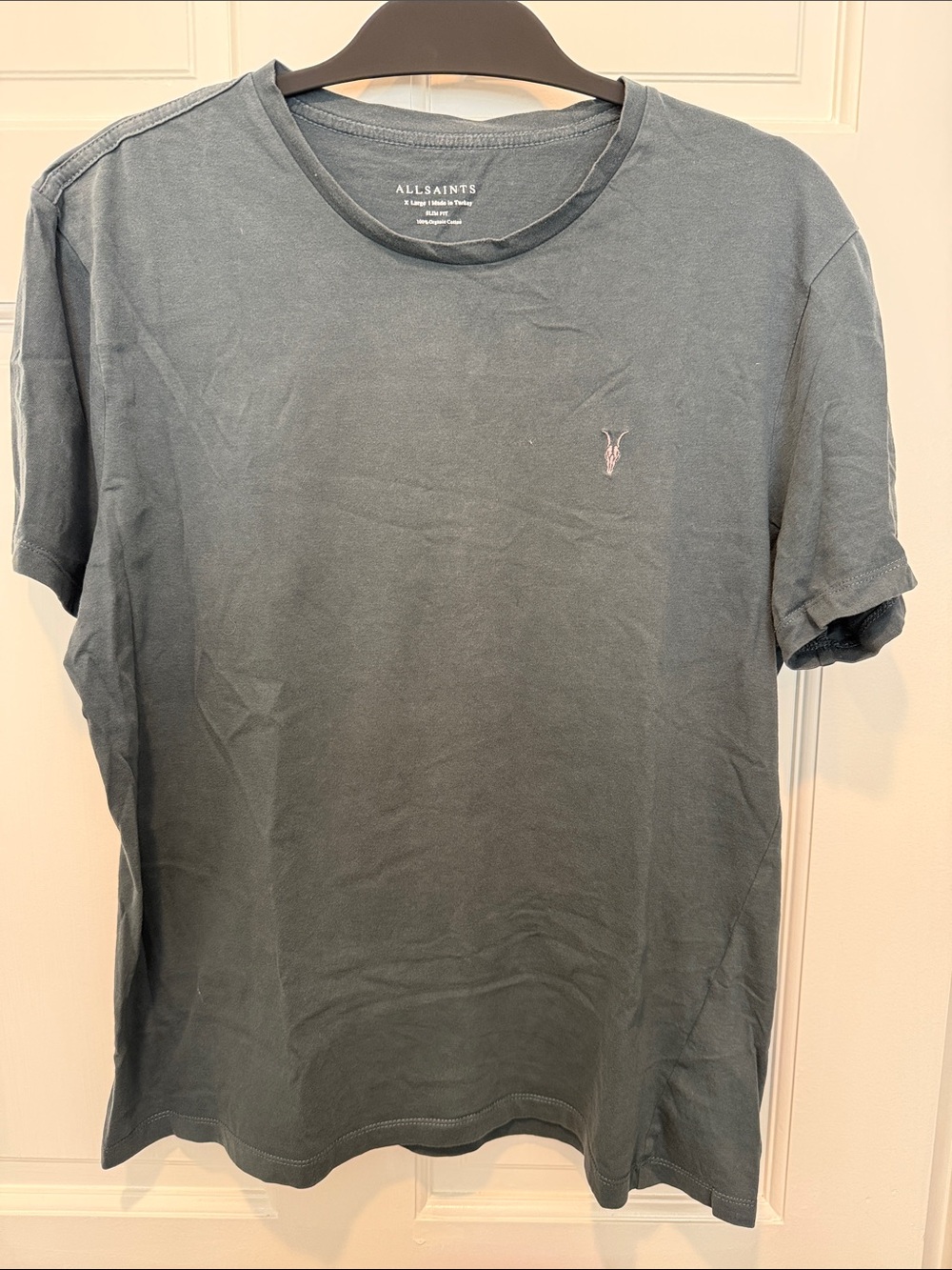 AllSaints Men’s Slate Green Crew Neck Tee